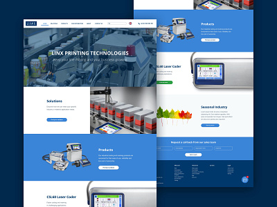 Linx Printing Technologies website redesign