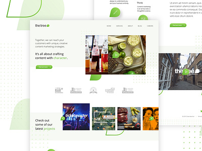 The Tree agency concept website redesign
