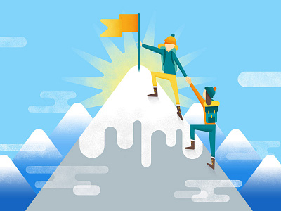 Reaching the Summit! Hello Dribbble!