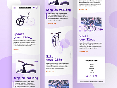 Bike shop landing Mobile bike digital ecommerce graphic design interaction interface mobile shop ui ui ux user web webdesign