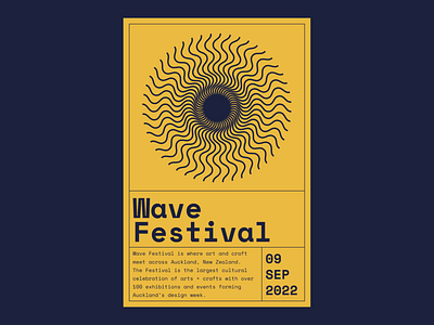 Wave Festival Poster - Alternate layout