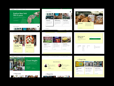 The Block - Travel website sections blog figma grid travel visual design web design