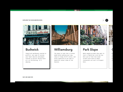 The Block - Explore Section blog figma grid travel visual design web design