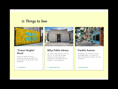 The Block - Highlight Section blog figma grid travel visual design web design