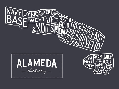 Alameda Typography Map