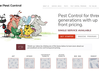 Burge Pest Control site redesign burge design entrepreneurs global pest control web design