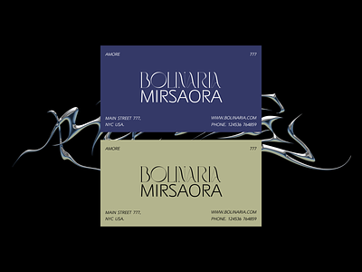 Business cards "Bolinaria"