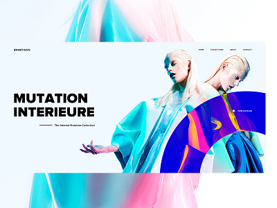 Collection Evin Tison clean collection fashion interface minimalism ui ux website