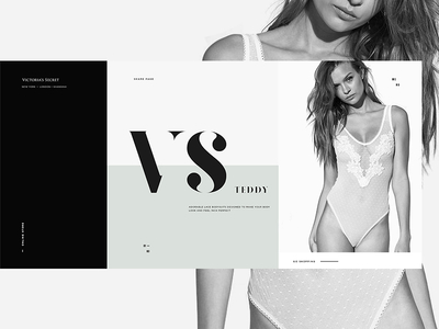 Landing page "Victoria's Secret" clean collection fashion interface minimalism ui ux victorias secret website