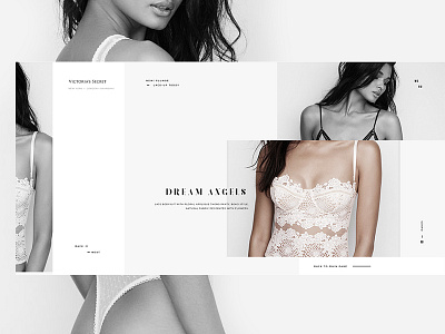 Catalog "Victoria's Secret" clean collection fashion interface minimalism ui ux victorias secret website