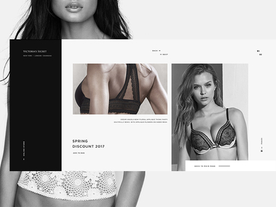 "Victoria's Secret" clean collection fashion interface minimalism secret sex ui underclothing ux victorias website
