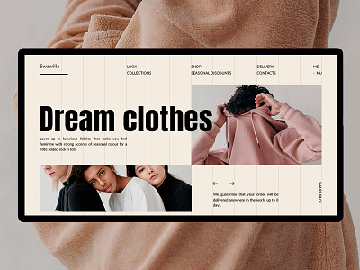 Swawilla store clean color design fashion geometric homepage interface landing minimal minimalism typography ui userinterface ux web website