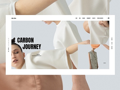 Carbon Journey art clean collection color design fashion geometric homepage interface landing minimal minimalism minimalistic typography ui userinterface ux web website