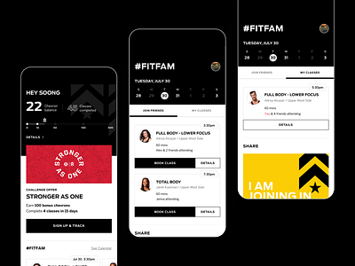 Fitness app app design fitness interaction mobile mobile design tracking ui user interface