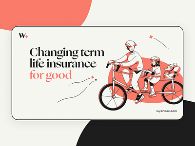 Graphic Design animation bicycle bike blob branding design family happy illustration insurance logo riding ui