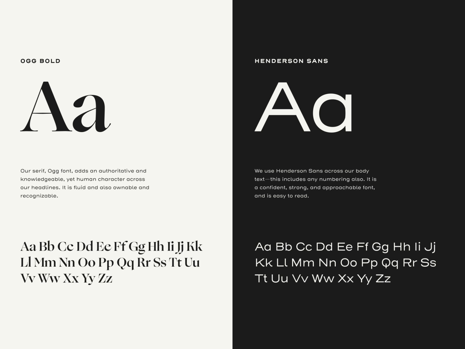 Typography system by Soong for String and Key on Dribbble