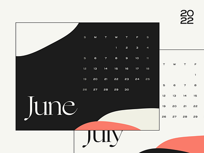 2022 Calendar Design branding calendar design graphic design summer typography visual identity