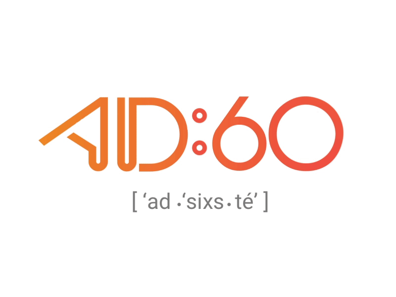 Simple AD:60 Logo Animation ad60 animated animation colors logo logo animation simple typography