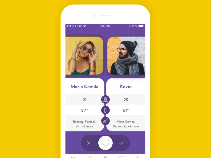 Setup - Dating App (Profile Details) app dating interaction interface match profile social ui