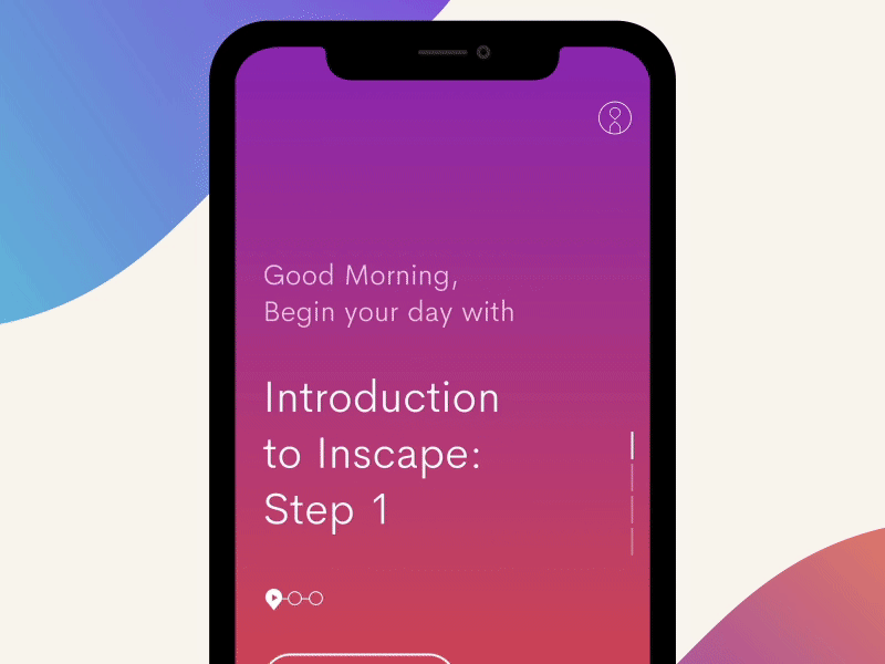 Inscape - Introduction to Inscape animation app inscape interaction intro ios meditate meditation timer ui ux yoga