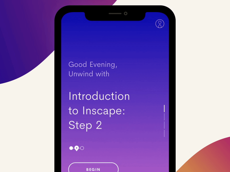 Inscape - Sessions animation app inscape interaction intro ios meditate meditation timer ui ux yoga