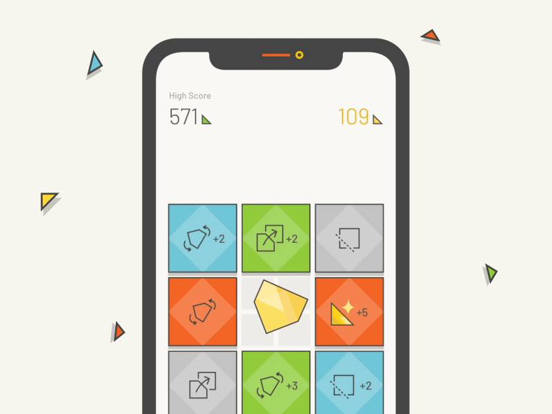 Cutting Corners - Mobile Game (Part #3) corners cut cutting game game design interaction mobile game motion toy ui ux