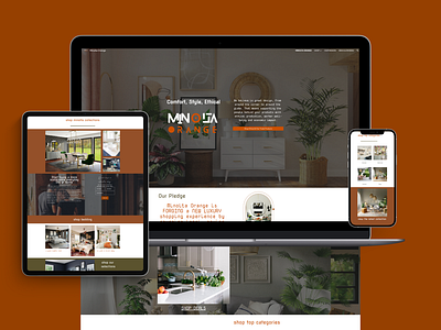 Minolta Orange | A Google Site branding logo ui ux web