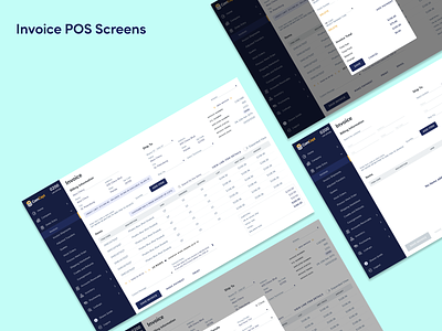 Invoice Screens - POS ui ux