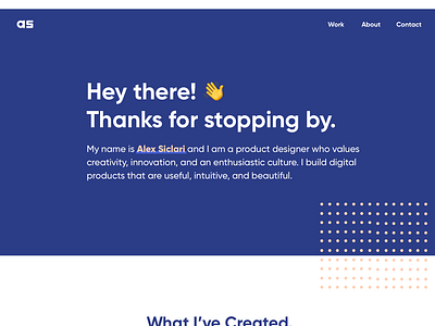 Portfolio landing page preview landing page typography ui ux