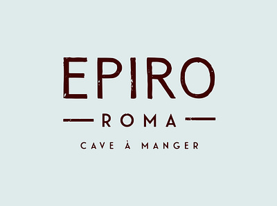 EPIRO Identity Logo icon logo logotype restaurant