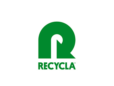 Recycla Lab logo enviroment green logo logotype mark nature recycle recycling