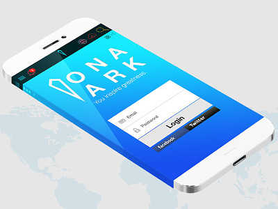 Ona Ark App appdesign design forms login ui website