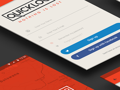 Quicklock8 App Mockup Ui