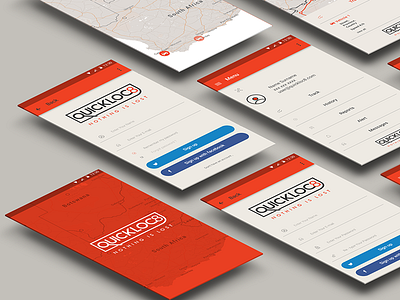 Quickloc8 Tracking App app art design direction tracking ui