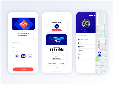 Rider App Concept app app design concept mobile mobile ui mockup ux ux app