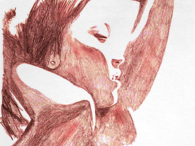 Pencildrawing - Girl Portrait 2d drawing paper pencil portrait sketch