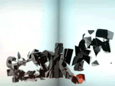 [gif] Speak logo bumper 3d after effects animation c4d compositing logo motion graphic