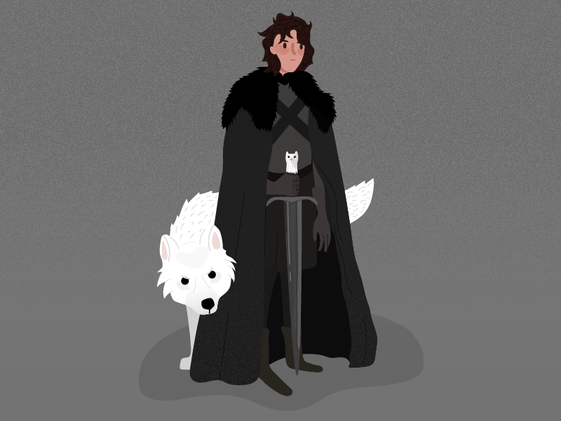 Young Jon And Ghost By Clara Costa On Dribbble