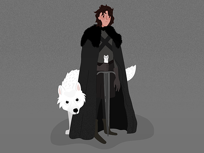 young jon and ghost drawing fan art game of thrones game of thrones fan art ghost got illustration jon snow jon snow and ghost prepare for winter stark winter is coming