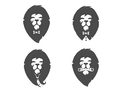 Lion Sketches lion luxury negative space sketches