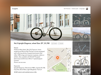 Craigslist Redesign design web