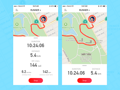 #010 - Running Tracker 100 day ui design challenge exercise ui runner running tracker uxui design visual design