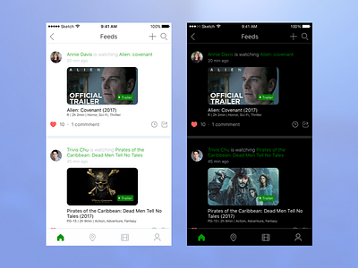 #016 - Activity Feed 100 day ui design challenge activity feed app design discover feeds movies uxui design visual design