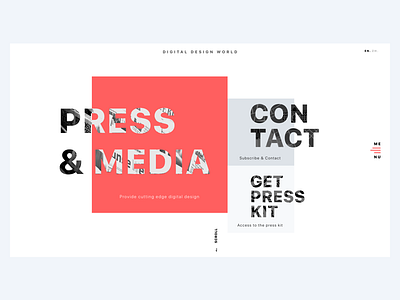 #020 - Press Page press media ui ux visual design website