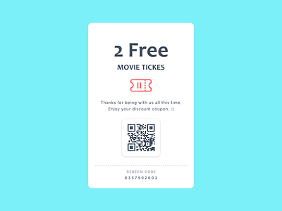 #030 - Redeem Coupon 100 ui design challenge daily ui interface redeem coupon uxui