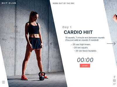 #031 - Workout Of The Day 100 day ui design challenge daily ui workout of the day