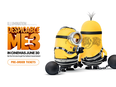 #044 - Pre-Order 100 ui design challenge daily ui despicable me 3 pre order visual design