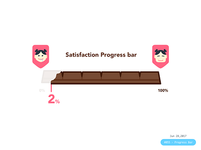 #055 - Progress Bar 100 day ui design challenge daily ui loading progress bar satisfaction