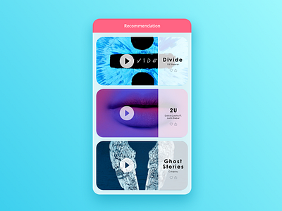 #060 - Curated For You 100 day ui design challenge curated for you daily ui music recommendation