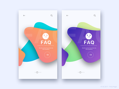 #061 - FAQ 100 ui design challenge daily ui faq mobile ui visual design
